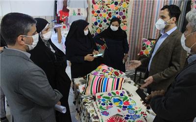 آئین افتتاح نمایشگاه دستاوردهای طرح ملی توسعه مشاغل خانگی در خراسان شمالی