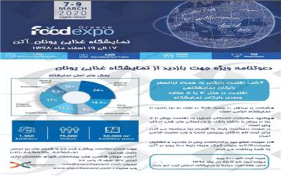 برگزاری نمایشگاه صنایع غذایی foodexpo Greece آتن ؛ یونان 2020